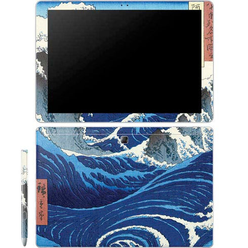 Hiroshige View of the Naruto whirlpools at Awa Galaxy Book 12in Skin